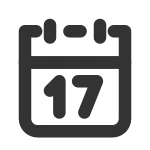 Calendar 17 SVG Icon